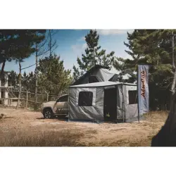 Ensemble de parois laterales de auvent 270° côté droit Alu-Cab